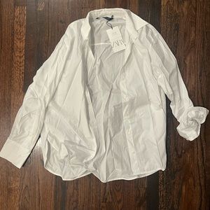 H&M white over shirt